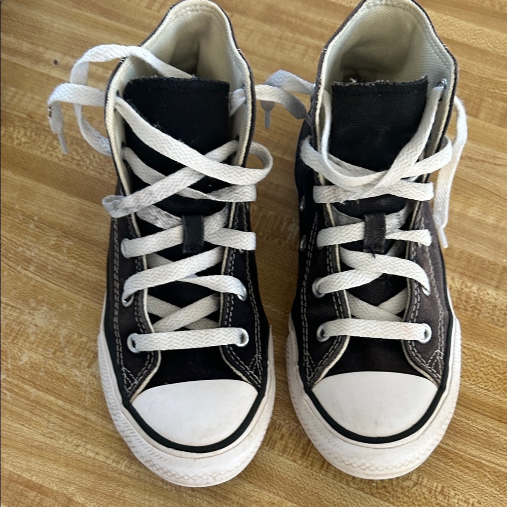 Converse Kids Black and White High-Top Sneakers